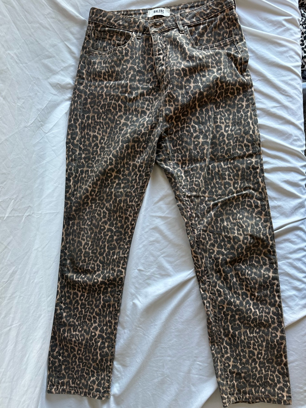 Balzac Paris Austin Leopard Print High-Rise Skinny Jeans - Brown